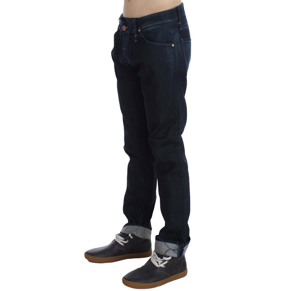 nan Blue Wash Cotton Regular Straight Fit Jeans - Picture 3 of 6